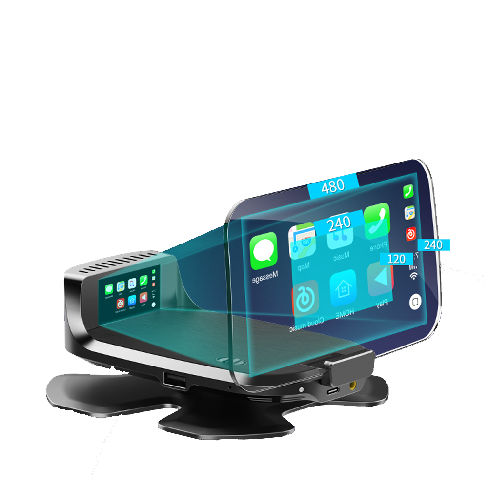 EANOP 7 inch Wireless Carplay Mirror HUD Head Up Display I EANOP 7 inch Wireless Carplay Mirror HUD Head Up Display I