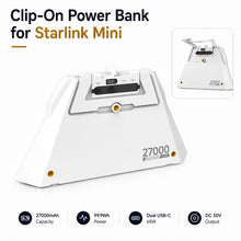 Load image into Gallery viewer, EANOP Clip-On Battery for Starlink Mini Portable Backup Power Bank 99Wh Rechargeable Battery Pack for Outdoor Camping &amp; Travel