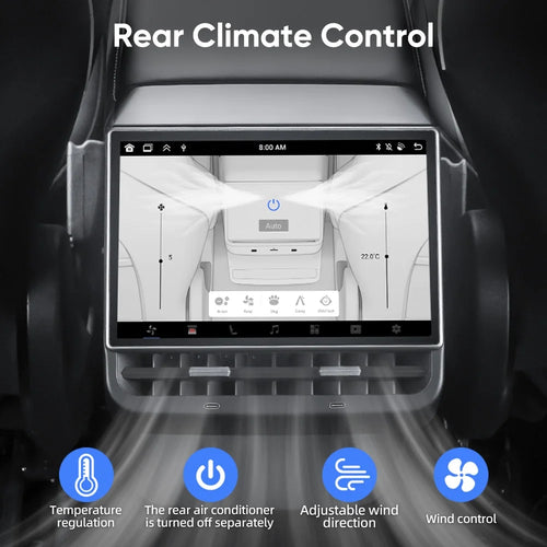 EANOP 8.66'' Rear Entertainment Screen for Tesla Model 3 & Y – Ultimate Backseat Experience