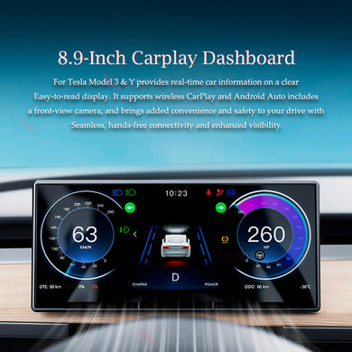 EANOP 8.9'' Multi-Function Dashboard Screen for Tesla Model 3 & Y – Includes Free Air Vent Upgrade