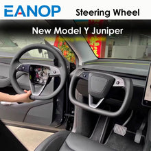 Load image into Gallery viewer, Tesla Model Y Juniper &amp; Model 3 Highland Yoke Steering Wheel