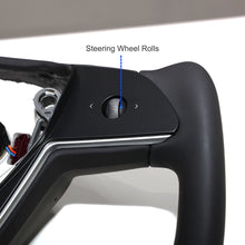 Load image into Gallery viewer, Model 3 &amp; Y Yoke Steering Wheel 370MM– Premium Nappa Leather (S/X Style)