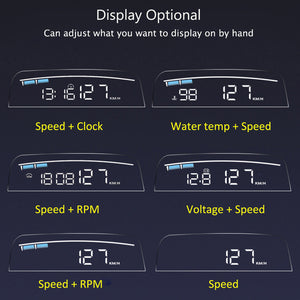 EANOP M40 OBDII Mirror HUD Head up I RPM & Speed projection